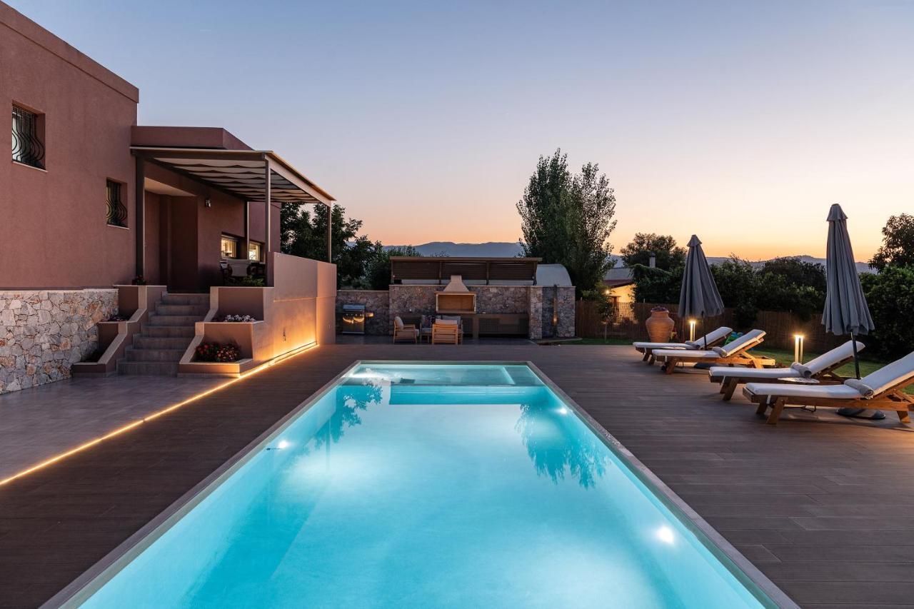 Villa Enny, 3 Bd With Private Heated Pool Agia (Chania, Crete) Exterior foto