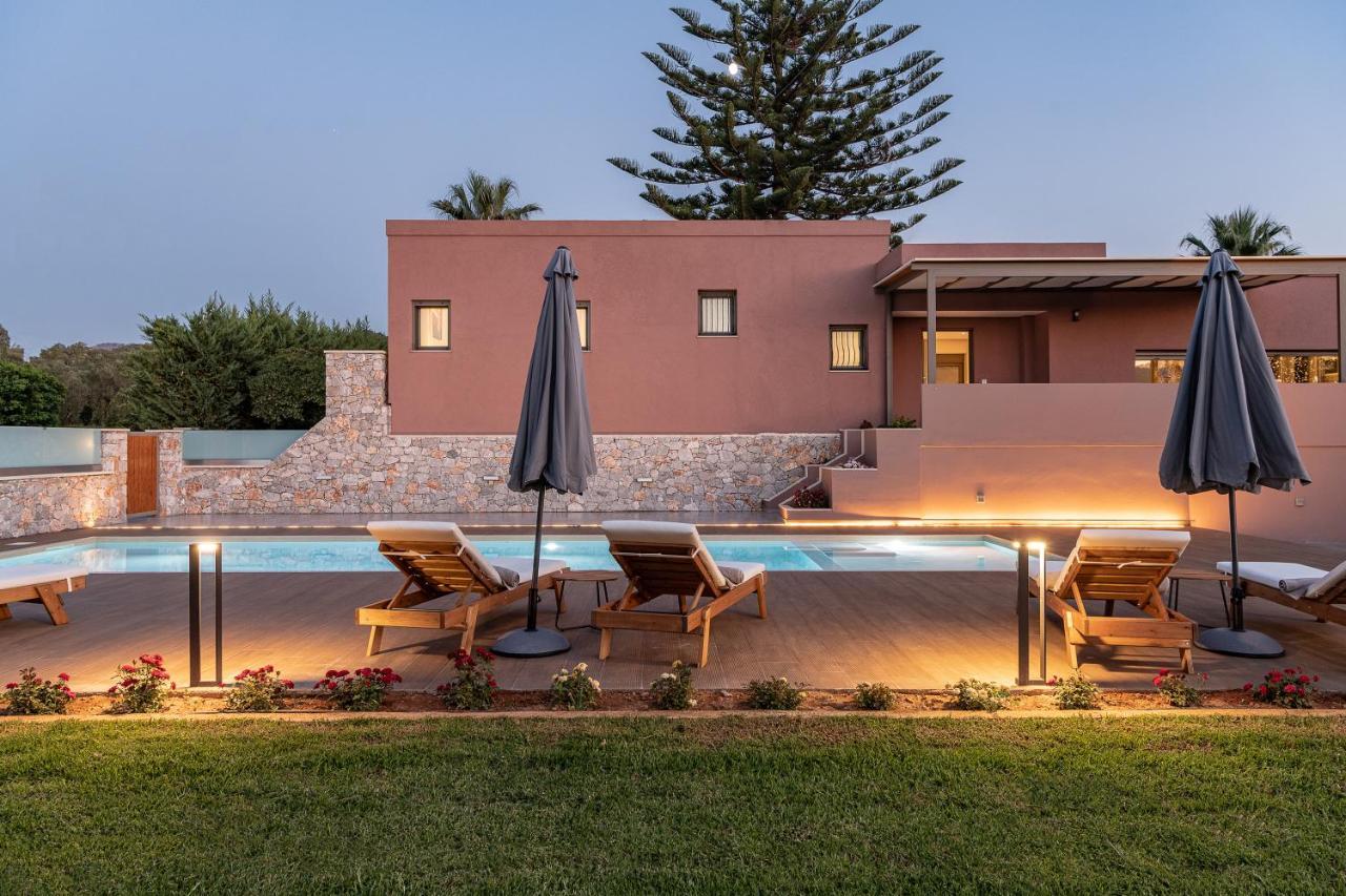 Villa Enny, 3 Bd With Private Heated Pool Agia (Chania, Crete) Exterior foto