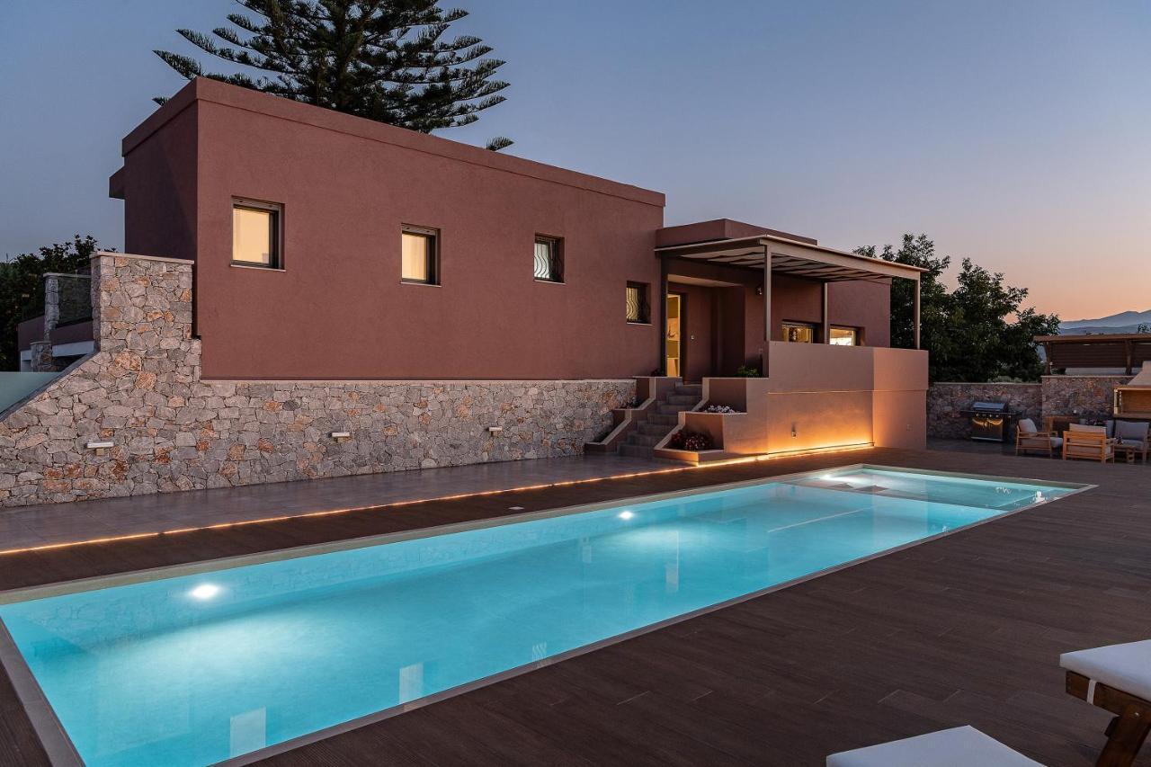 Villa Enny, 3 Bd With Private Heated Pool Agia (Chania, Crete) Exterior foto