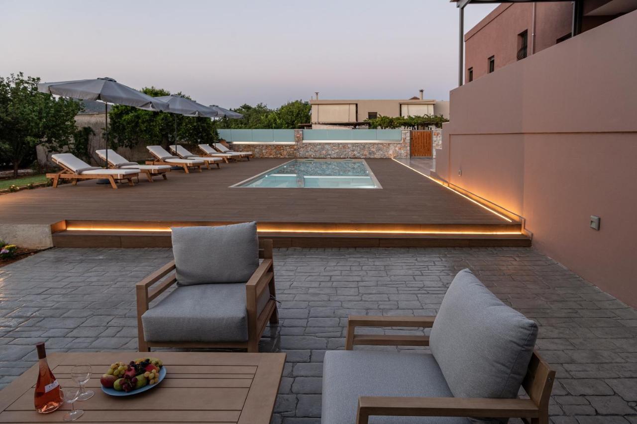 Villa Enny, 3 Bd With Private Heated Pool Agia (Chania, Crete) Exterior foto